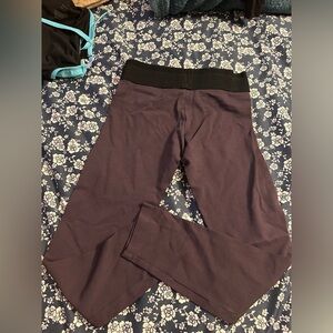 BCBGMaxAzria Black and Purple Leggings